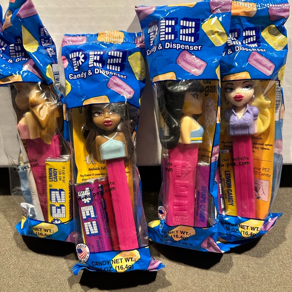 Pez Candy Dispenser Set with BRATZ Dolls